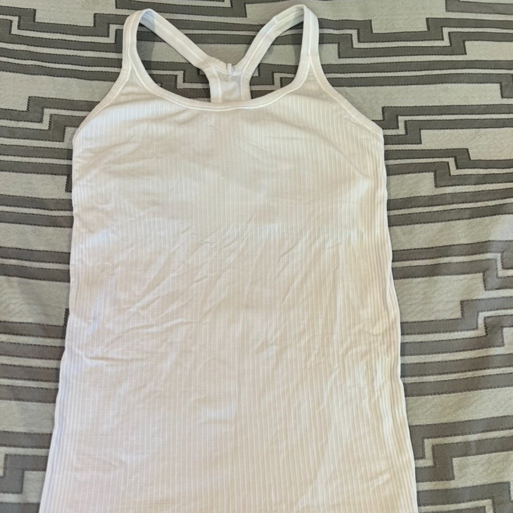 Lululemon White Tank Top